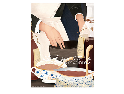 Babette's Feast artwork artworks color creative design digitalillustration illustration illustration graphics illustrator