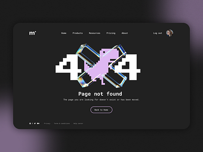 Maratón UI - 404 page app daily dailyui design graphic design ui uidesign