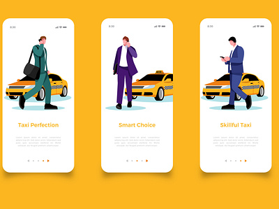 Taxi App branding design illustration illustrator minimal typography ui ux vector website