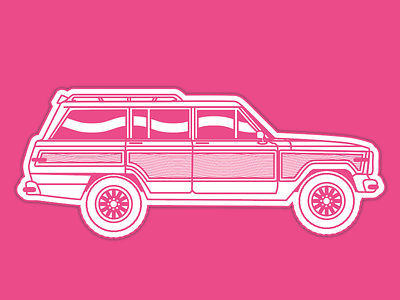 Dribbble Swagoneer adobe illustrator automotive car debut icon illustration jeep vector wagoneer