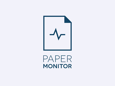 Paper Monitor Logo branding design logo monitor paper symbol