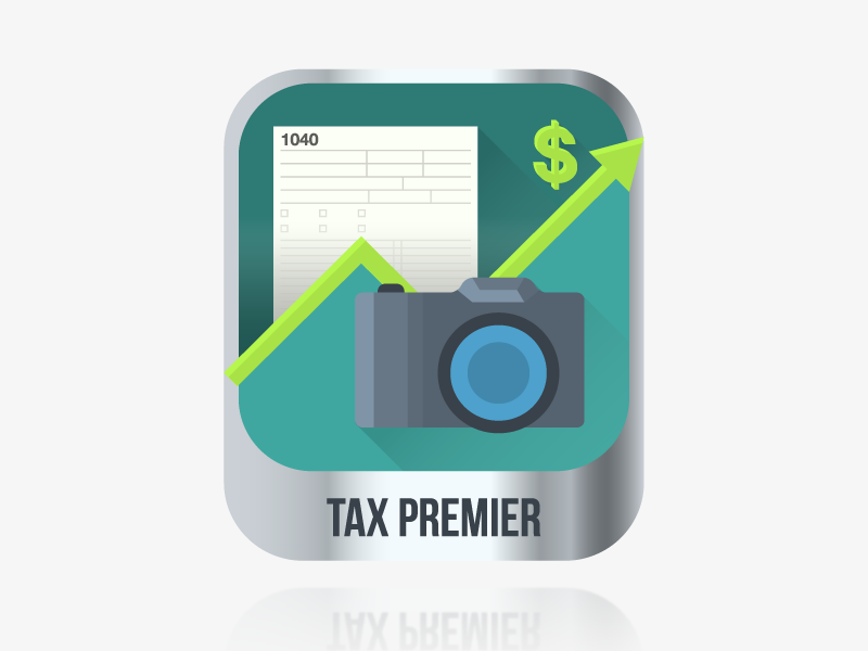 Icon for Photo product icon flat design photo camera tax
