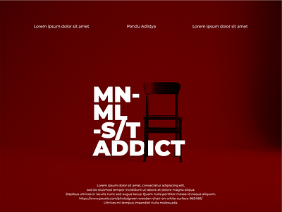 mn-ml-s/t addict - film-poster branding design flat illustration minimal typography vector