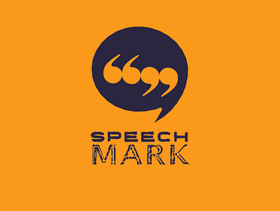SpeechMark Logo affinity designer branding branding and identity branding concept contrast design logo logo design logo designer vector
