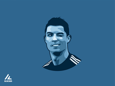 Cristiano Ronaldo - Minimalist Vector Potrait