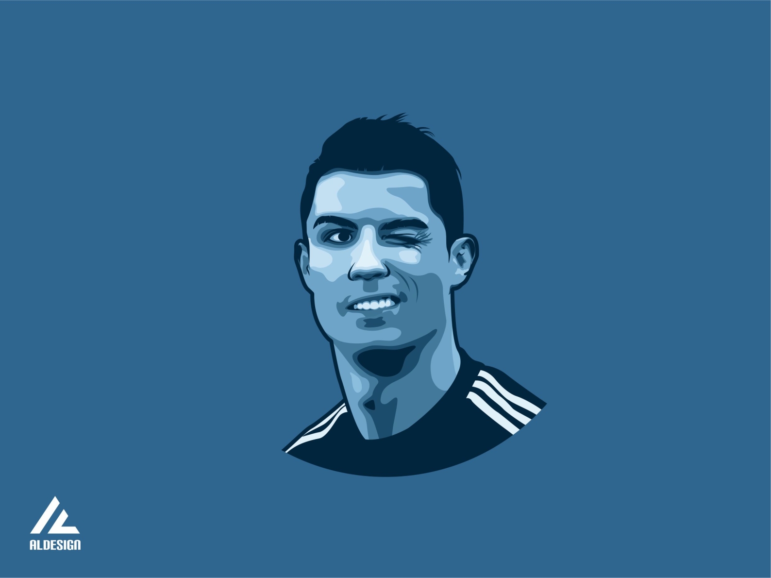 Cristiano Ronaldo - Minimalist Vector Potrait by Alfian on Dribbble