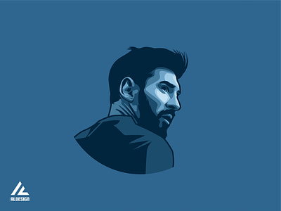Lionel Messi - Minimalist Vector Potrait
