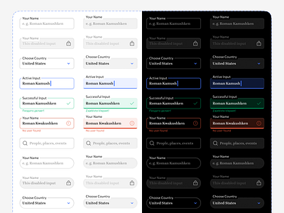 Figma iOS & Android inputs mobile design system UI kit