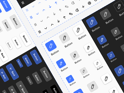 Figma iOS & Android button mobile design system UI kit