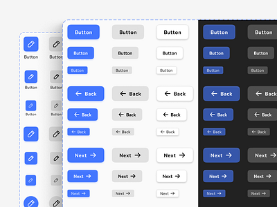 Figma iOS & Android buttons mobile design system UI kit app button ui buttons ui design figma ui ui kit