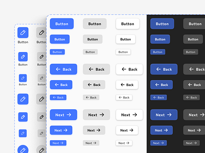 Figma iOS & Android buttons mobile design system UI kit