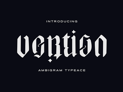 Vertigo: Ambigram Typeace ambigram branding design design art fonts graphic graphic design graphic figure logotype design mirror police symmetry typeace typography up down upside down vector vector art vertical vertigo