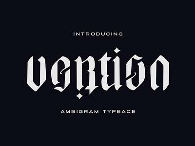 Vertigo: Ambigram Typeace