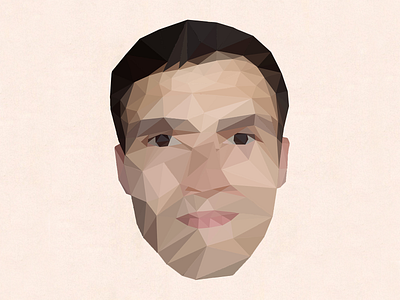 Low poly portrait