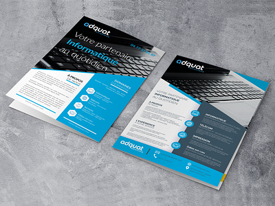 Brochure - Adquat Solutions agency brochure bifold brochure booklet branding brochure brochure design brochure layout brochure mockup business brochure company brochure corporate brochure creative brochure design flyer graphic graphic design print print design printing design