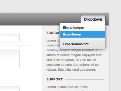 Dropdown dropdown interface menu nav navigation ui web website