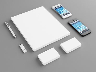 Stationary Mockup 3d brief briefbogen briefpapier business card clean iphone iphone 5 letter letterhead mockup paper pen perspective presentation real realistic stationary stick usb