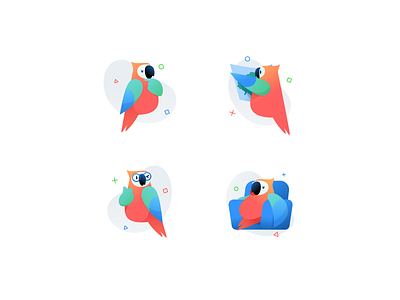Feature illustrations bird cockatoo discover feature illustration landingpage move personalised view website