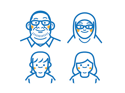 Dhimas Family avatar character flatdesign graphicdesign icon illustration vector