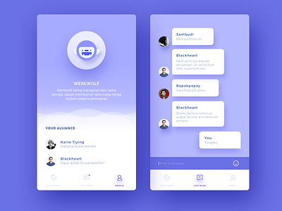 Werewolf game by Solechan on Dribbble