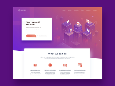 Landing Page for IT Company