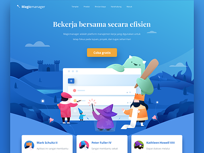 Magicmanager Landing Page Illustration