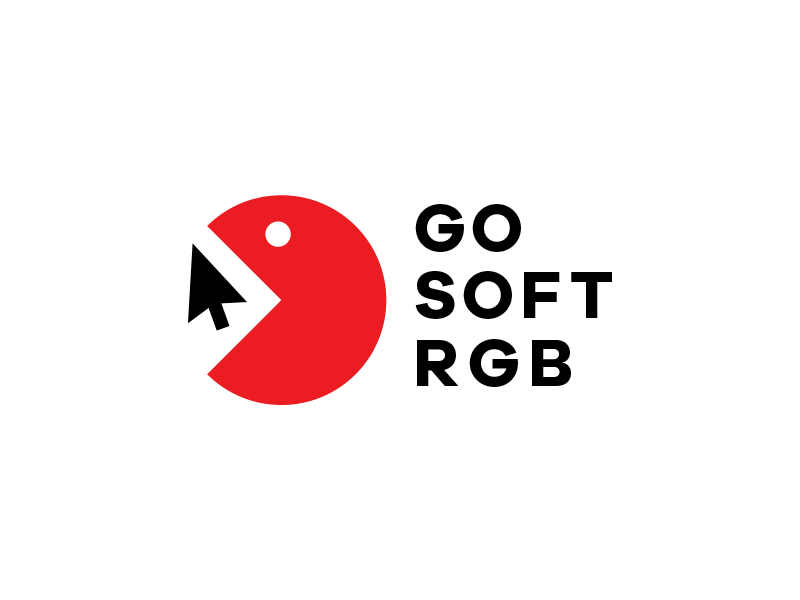 GoSoftRGB logo cursor gosoftrgb logo logotype pacman