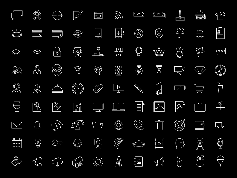 Line icons for free by Max Kalik on Dribbble