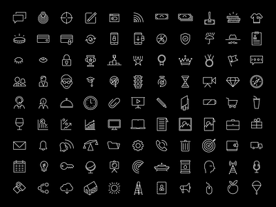 Line icons for free collection common icons free graphic icon line line icon selection set