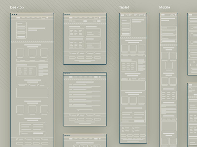Responsive Layout interface layout platform prototype ui ux webdesign wireframe