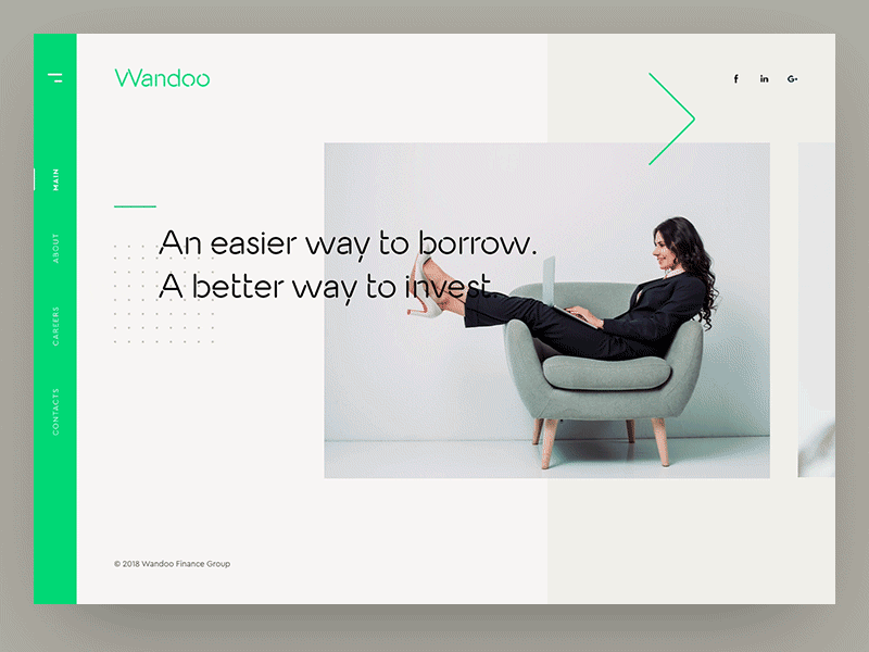 Interaction design for Wandoo Finance animation gif interaction product ui ux visual design webesign