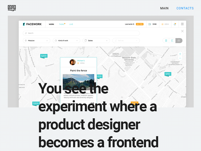 My new experiment design graphic portfolio responsive showcase ui ux web design website