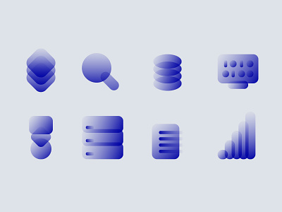 Icons for Datainvision gradient graphic icons ui