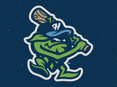 Hillsboro Hops Alternate Logo baseball bat beer branding hops logos sports
