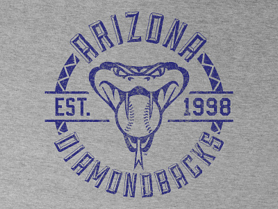 Arizona Diamondbacks Throwback Tee Design arizona diamondbacks baseball logos tees