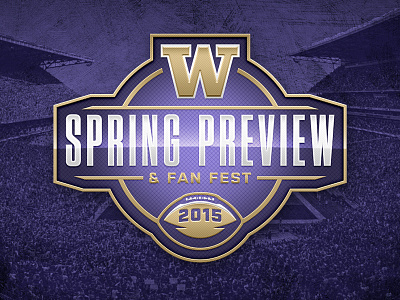 Washington Huskies 2015 Spring Preview Logo college football football huskies uw washinton