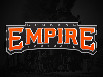 Spokane Empire Wordmark branding empire football ifl spokane sports