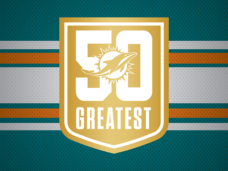 Miami Dolphins 50 Greatest Logo by Brian Gundell on Dribbble