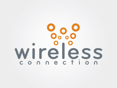 Wireless Connection branding brian gundell graphic design logo