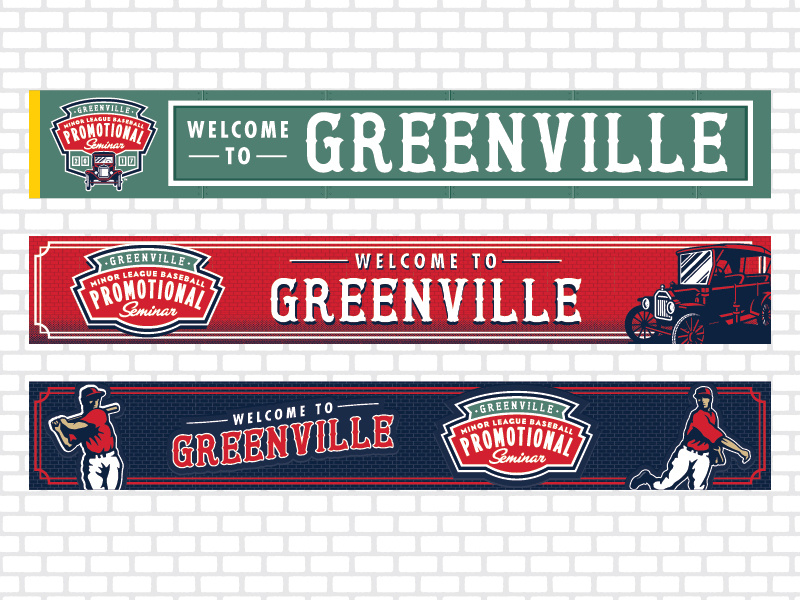 MiLB 2017 Promotional Seminar Banner Designs banners print minor league baseball baseball sports branding milb