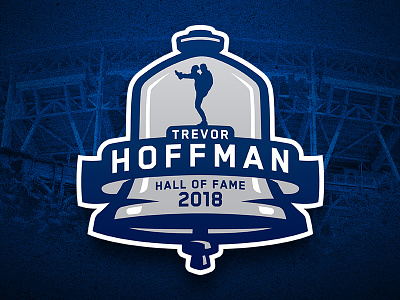 Trevor Hoffman Hall of Fame Induction Logo baseball branding logos major league baseball mlb san diego padres sports logos trevor hoffman