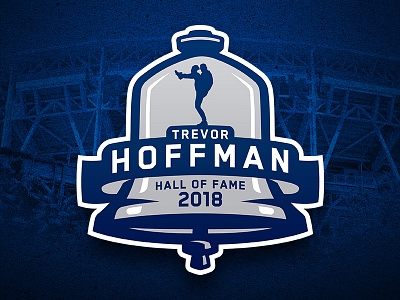 Trevor Hoffman Hall of Fame Induction Logo baseball branding logos major league baseball mlb san diego padres sports logos trevor hoffman