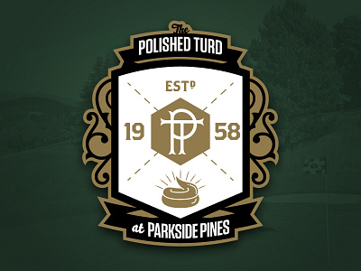 The Polished Turd at Parkside Pines branding logos