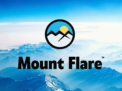 Mount Flare - Logo Design brand identity branding flare icon illustration logo logotype monogram monogram logo mount mountain mountains nature vector