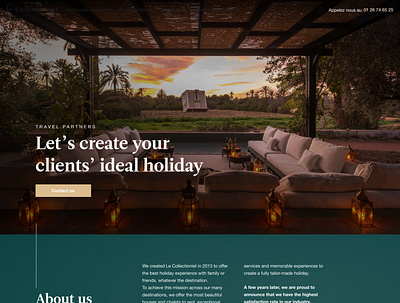 B2B2C Landing Page branding graphic design interface design landing page travel industry ui