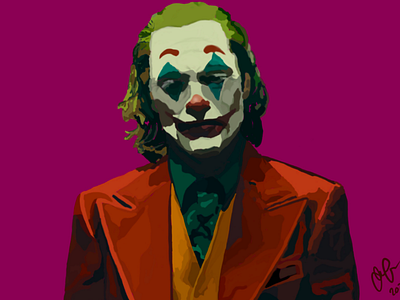 Joker Portrait brand character digital art illustration joaquin logo movie oscars portrait poster procreate the joker