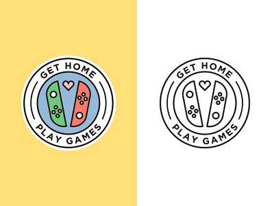 Get Home, Play Games badge games gaming insignia logo nintendo nintendo switch switch