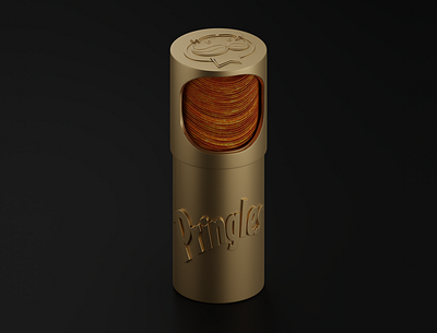 Pringles 3d blender blender3d chips gold isometric logo package package design packaging design pringles render