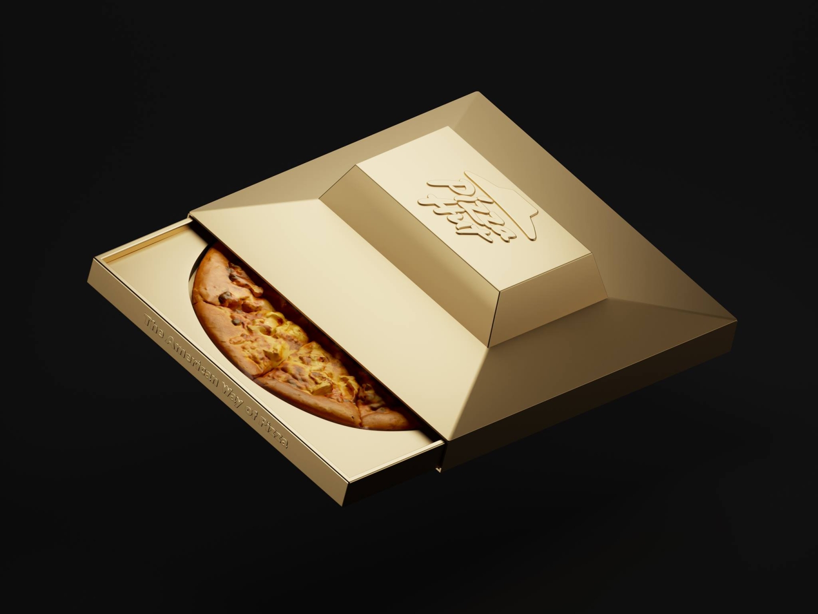 3d model domino pizza box