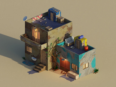 Old House - Low poly